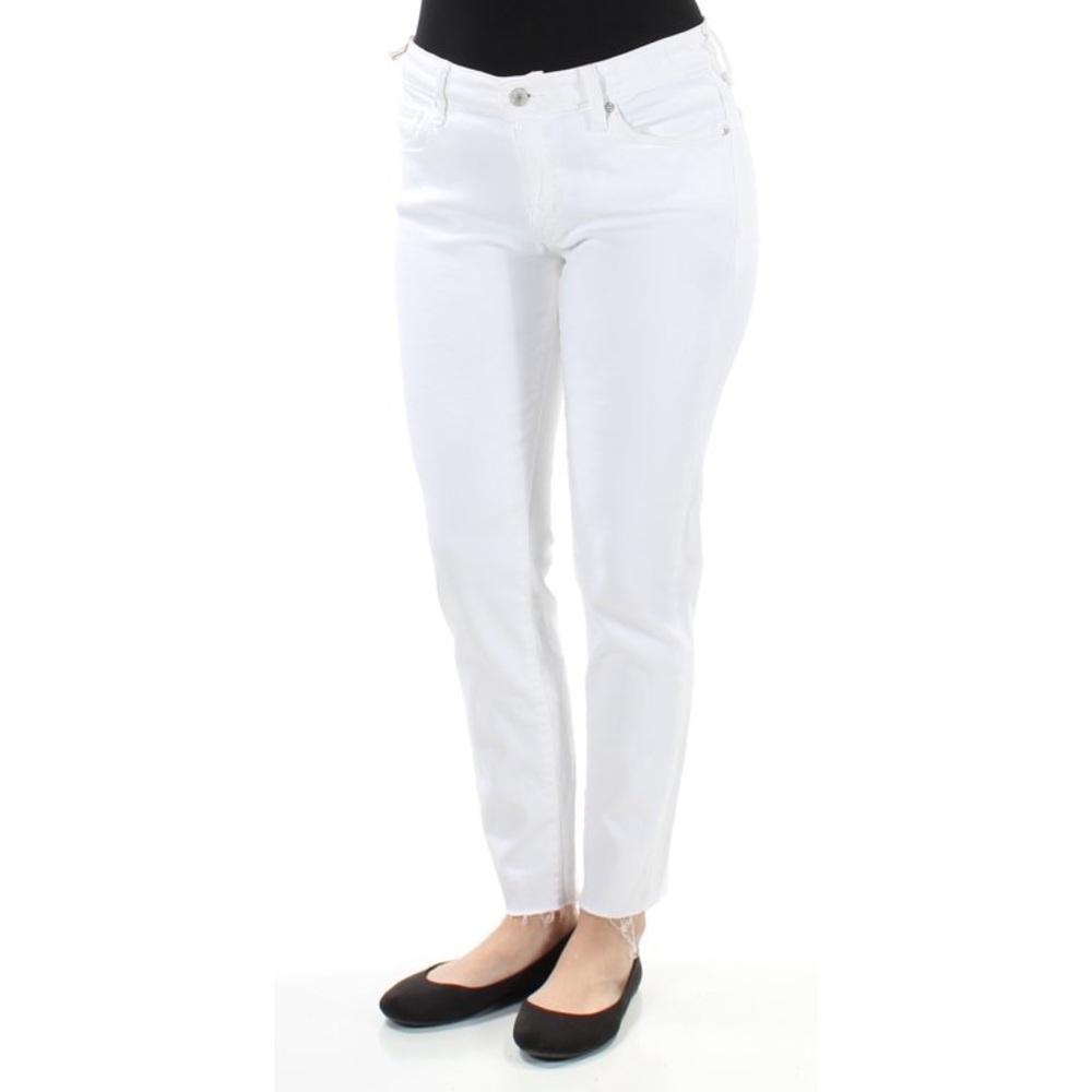 DENIM & SUPPLY Ralph Lauren Morgan White Crop Skinny Jeans